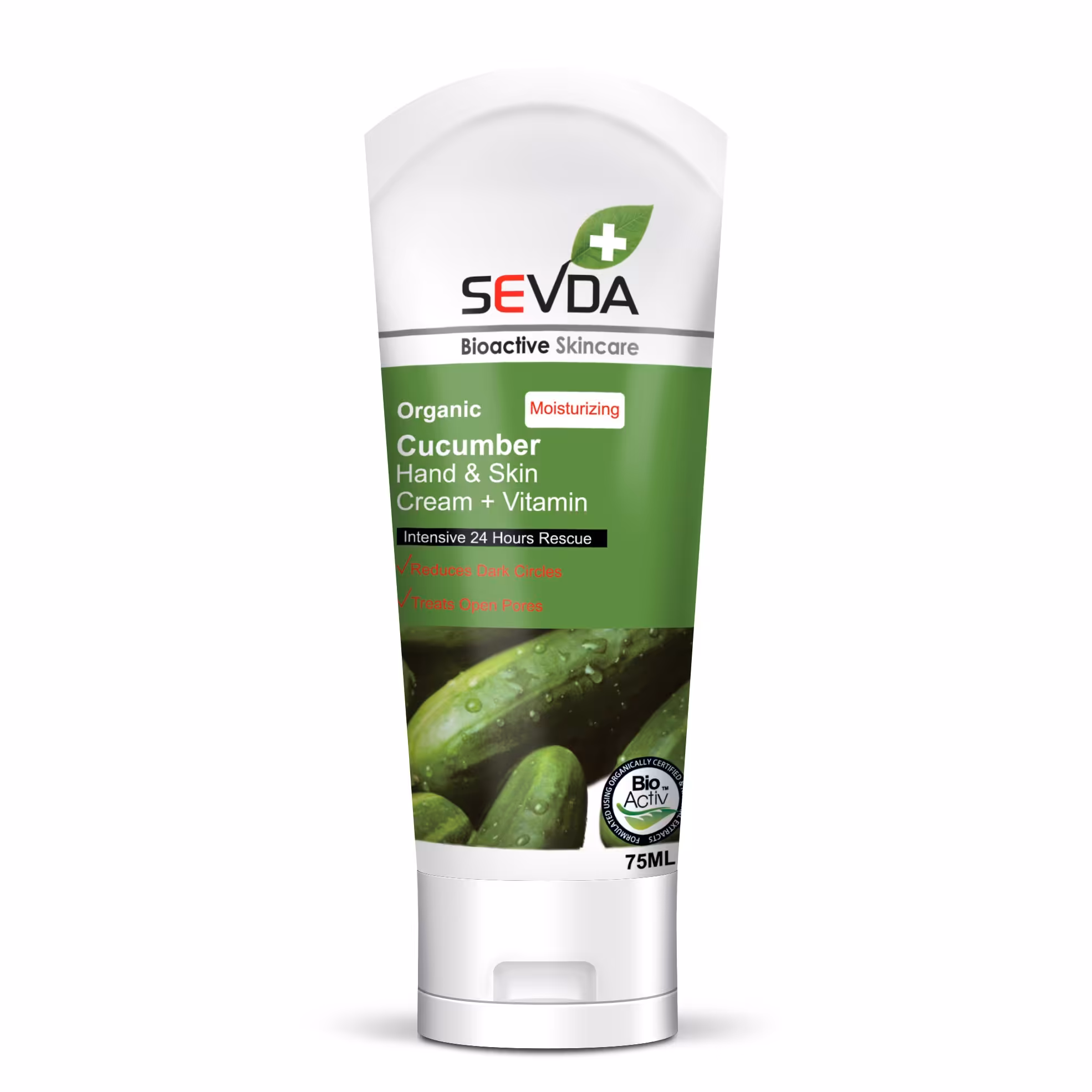 کرم تیوپی مرطوب کننده و ویتامینه سودا مدل خیار 75ML