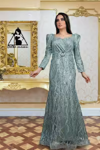 پیراهن مجلسی مزونی شیک در دو طرح