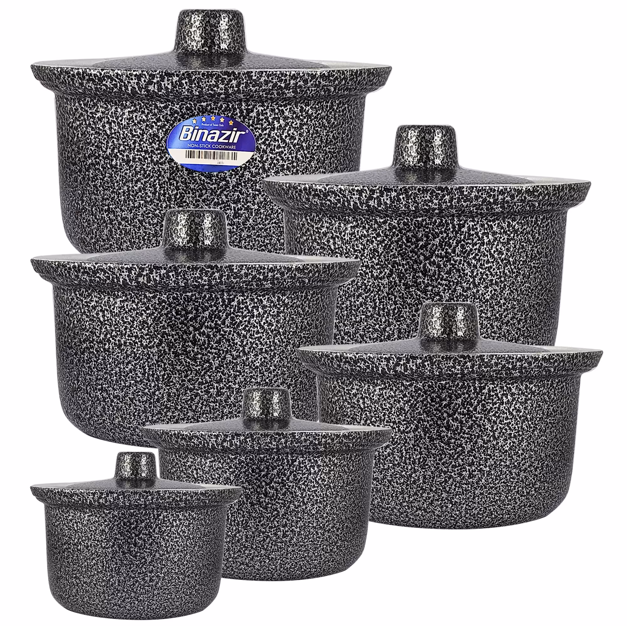 سرویس قابلمه 12 پارچه بی نظیر مدل چکشی با بنده ضخیم و رنگ پودری