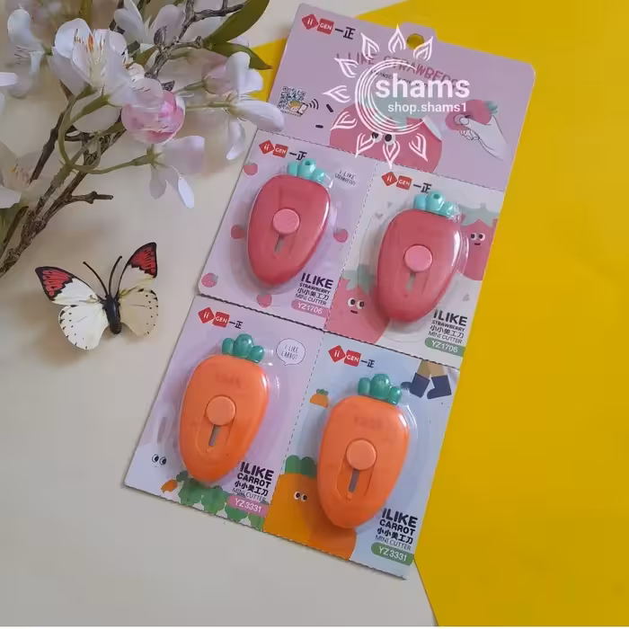 کاتر طرح هویج و توتفرنگی