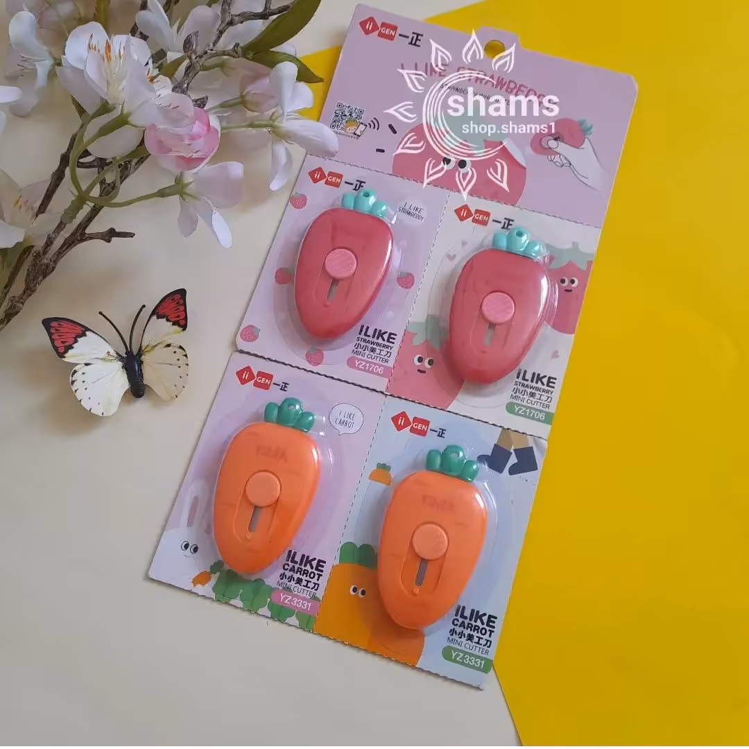 کاتر طرح هویج و توتفرنگی