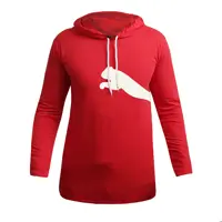 هودی کلاه دار مردانه قرمز استین بلند مدل PUMA