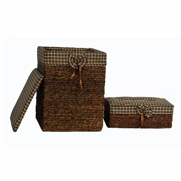 سطل و جادستمال مربع حصیری و کنفی