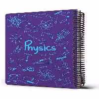 دفتر فرمول فیزیک بنفش فیروزه ای 100 برگ  24×17 دات نوت