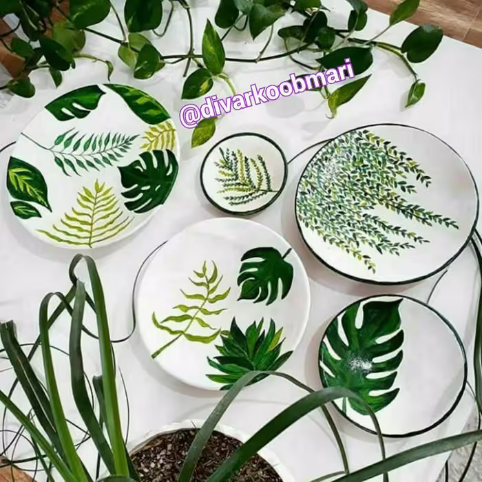 دیوارکوب چند تیکه برگ انجیری