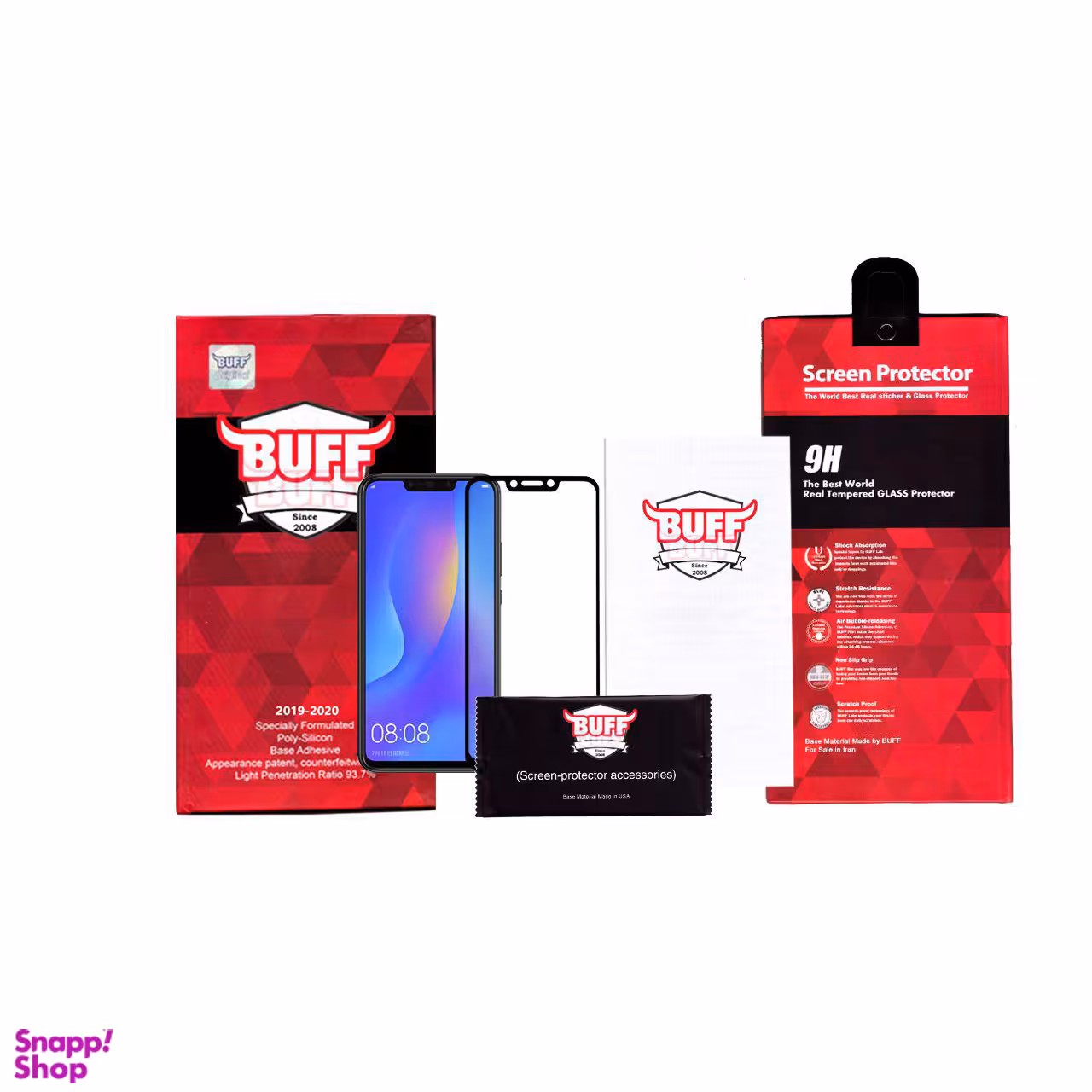 محافظ صفحه نمایش 5D بوف مدل F33 مناسب برای گوشی موبایل هوآوی Nova 3i