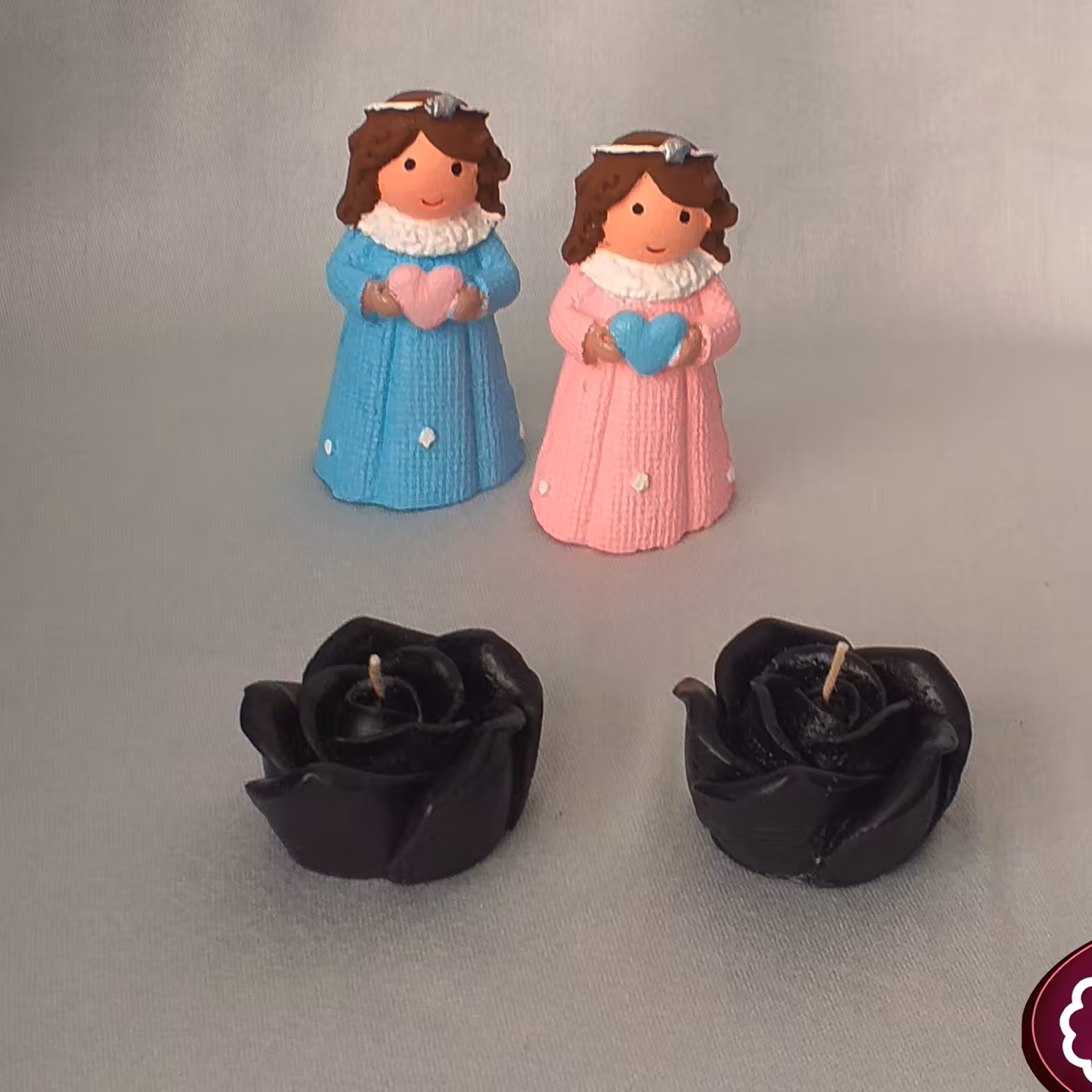 شمع گل رز مشکی