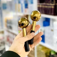 گوی یخی فلزی ماساژ صورت در دو رنگ