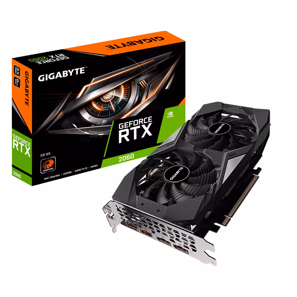 کارت گرافیک گیگابایت مدل GeForce RTX 2060 D6 6G