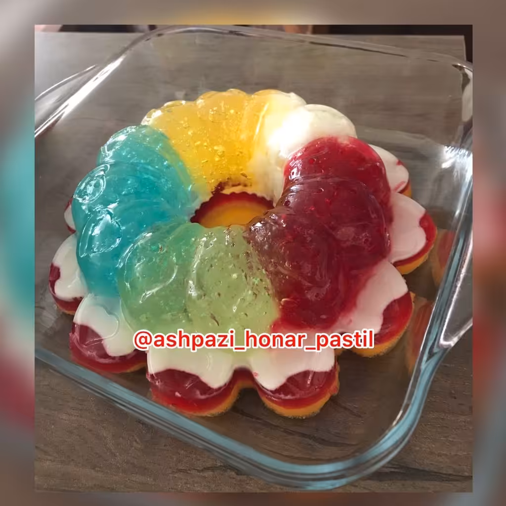 ژله رنده ای ویترینی خانگی