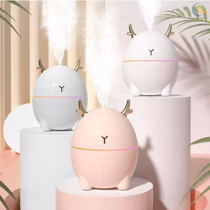 دستگاه بخور سرد شارژی رومیزی طرح شاخ گوزن 