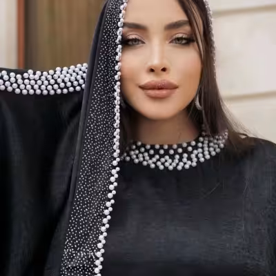 شال مجلسی مرواریدی مزونی 4825