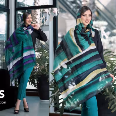 شال طرح موج