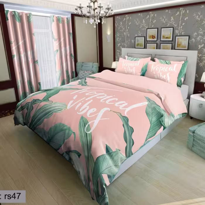 سرویس روتختی 1 نفره تنسل چاپی برندترک لند (Turk Land)  کد rs 47