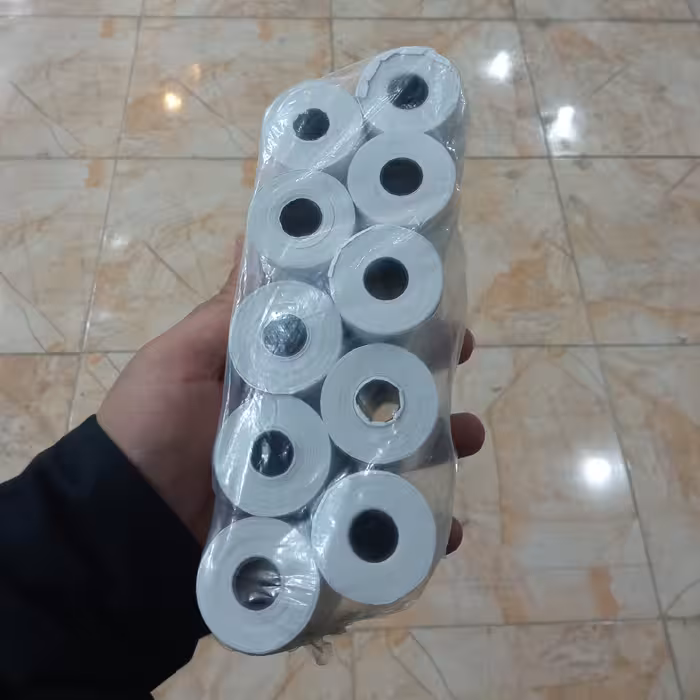 رول حرارتی دستگاه کارتخوان 18 متری درجه یک بسته 10 تایی