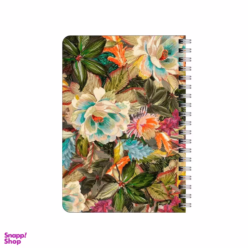 دفترچه یادداشت 80 برگ بامبیلیپ مدل چوبی طرح گل کد 8428000