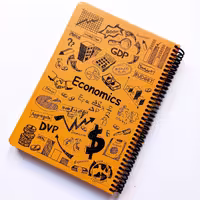 دفتر  اقتصاد 100 برگ سیمی زرد دات نوت جلد سخت