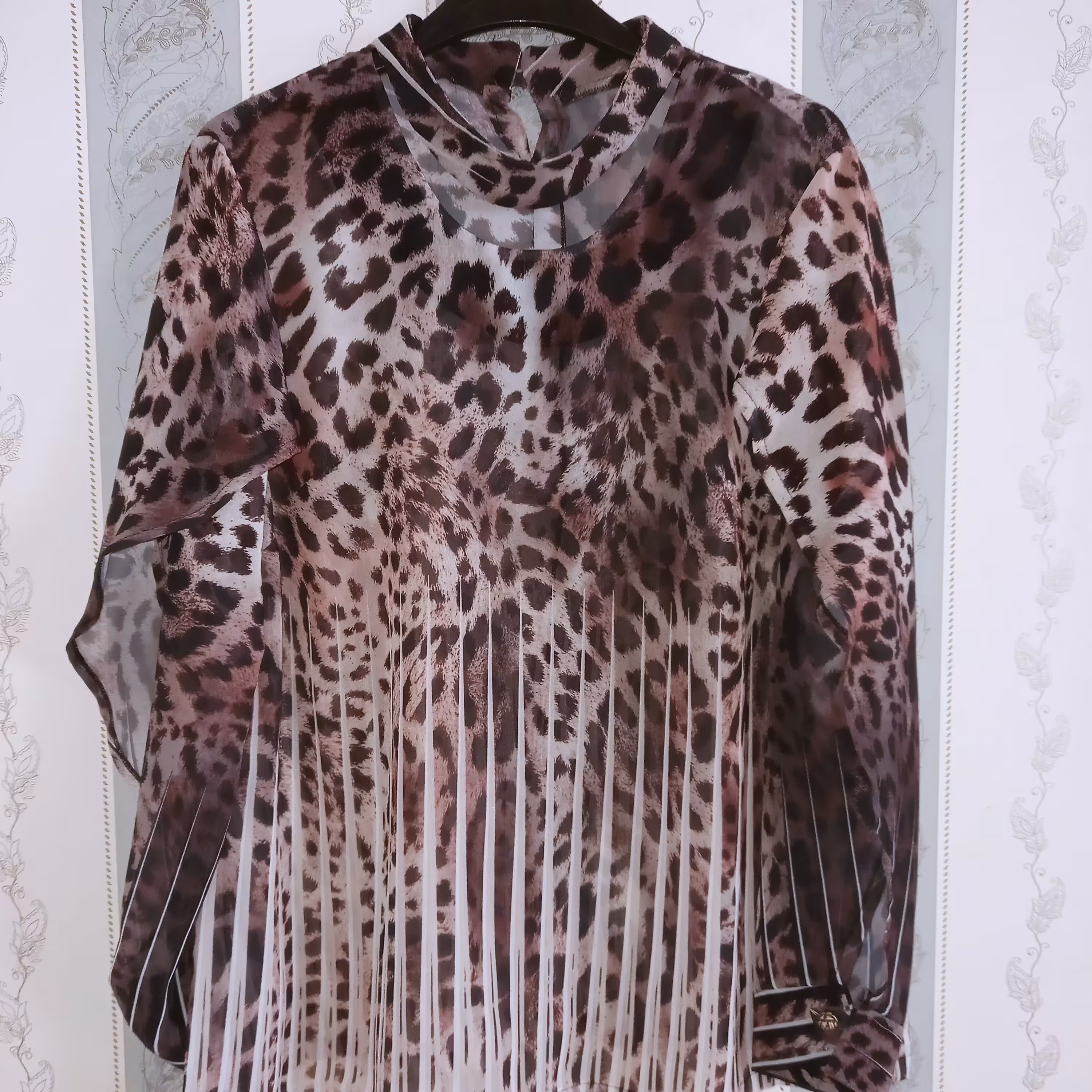 شومیز حریر پلنگی 