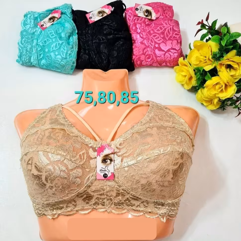 سوتین دانتل هارنسی زیر دالبری بدون فنر جنس عالی و درجه یک