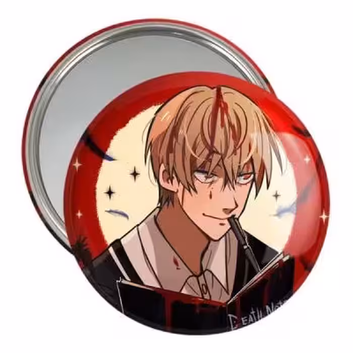 آینه جیبی خندالو مدل لایت یاگامی انیمه دفترچه مرگ Death Note کد 15765