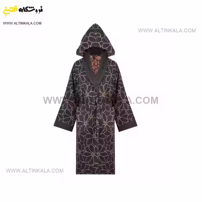 حوله پالتویی برق لامع طرح فلاور گلبهی سایز 125