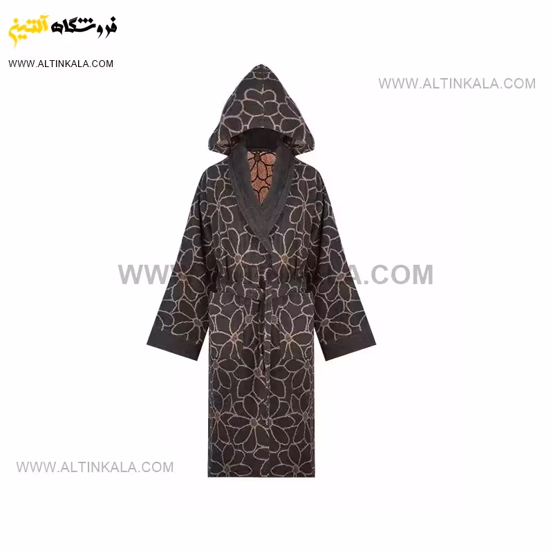 حوله پالتویی برق لامع طرح فلاور گلبهی سایز 125
