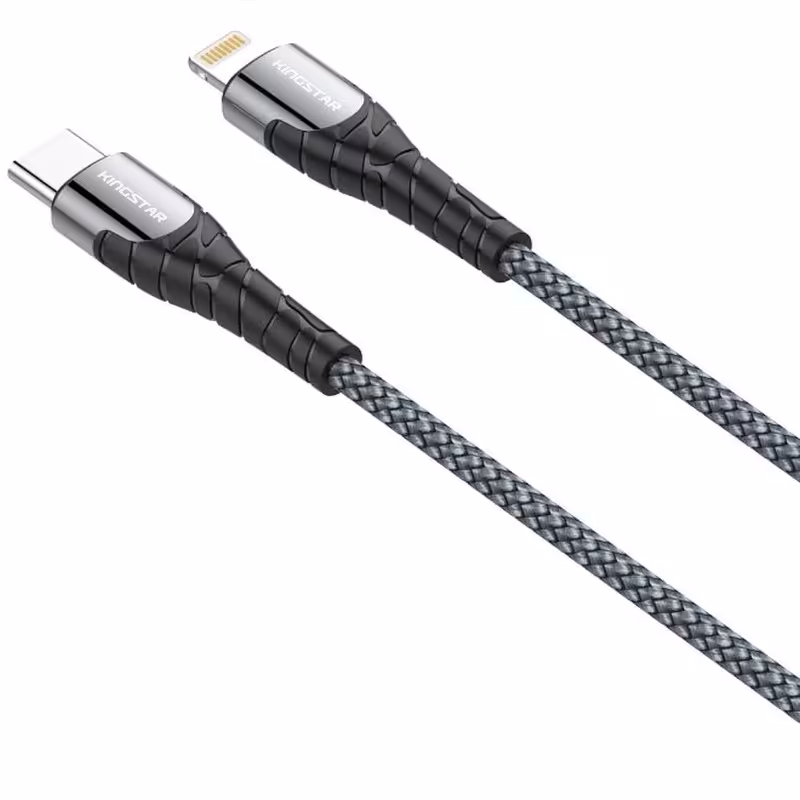 کابل تبدیل USB-c به لایتنینگ کینگ استار مدل K351ic طول 1 متر Kingstar