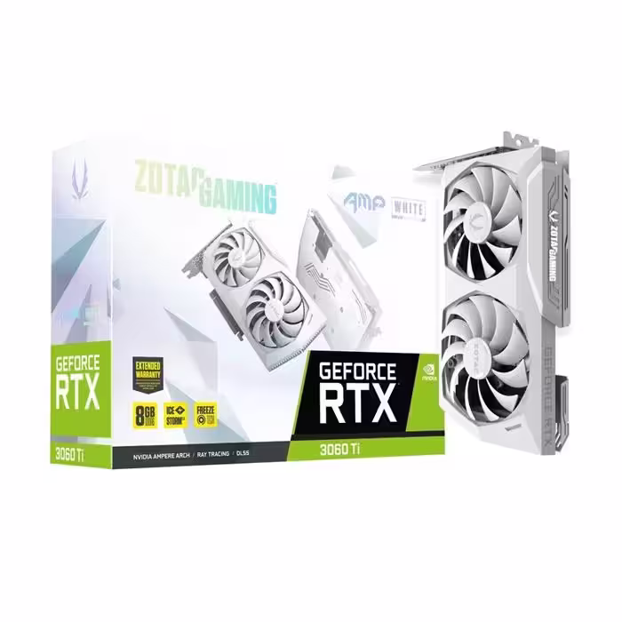 کارت گرافیک زوتک Zotac GeForce RTX 3060 Ti GAMING AMP White Edition LHR 8G