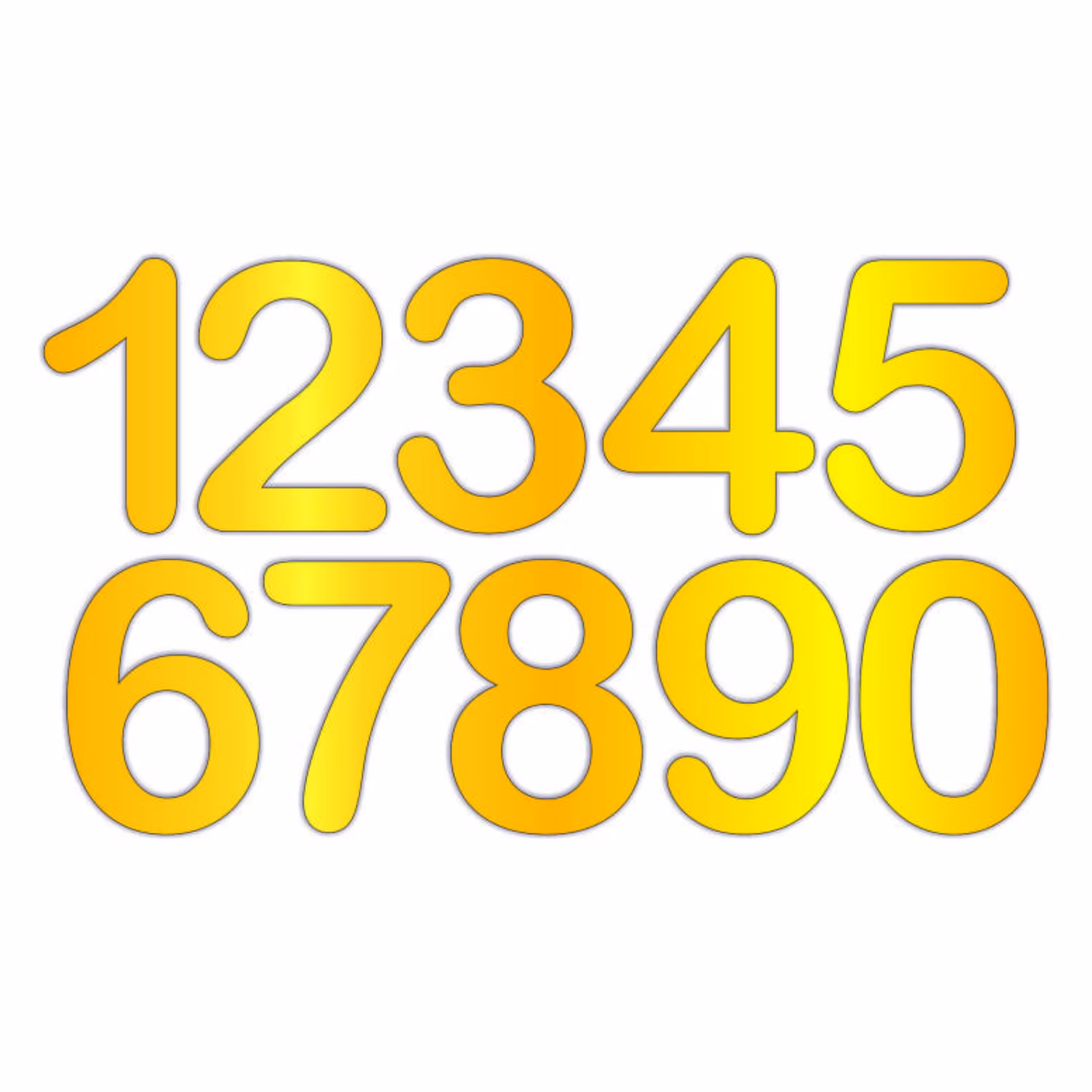 تابلو شماره صفر تا 9