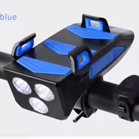 چراغ بوق هولدر موبایل و پاوربانک دوچرخه مدل FH-5501رنگ آبی و مشکی 