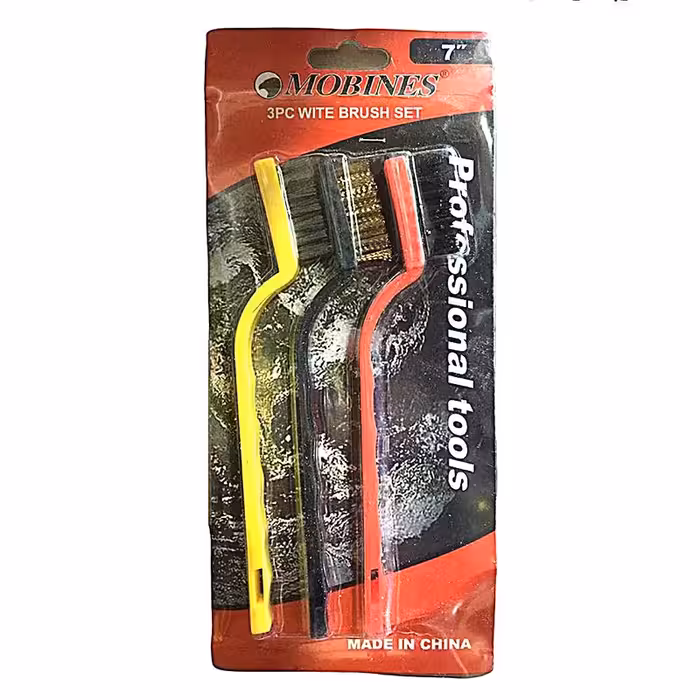 فرچه شستشو مبینس طرح مسواک بسته 3 عددی سایز 7 اینچ