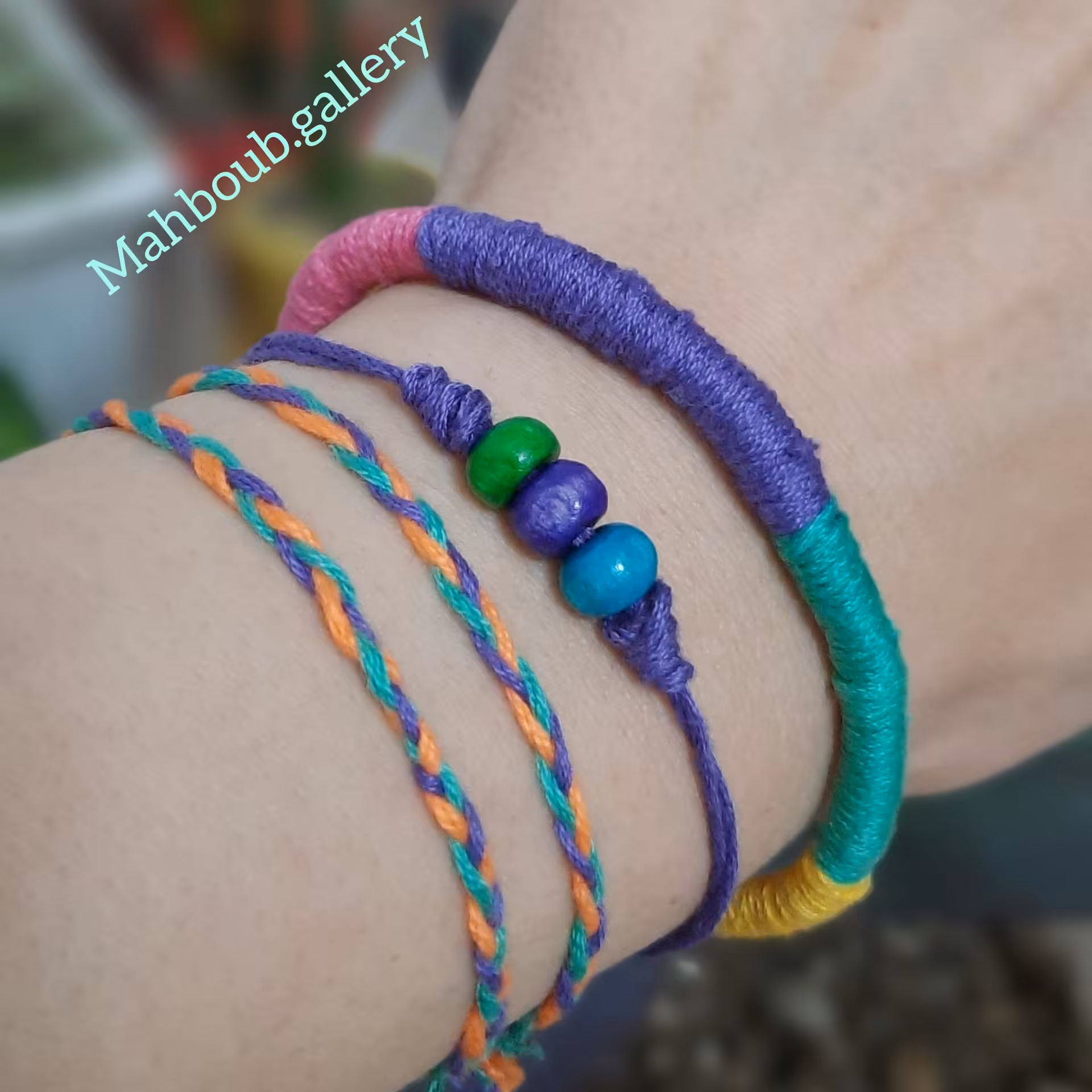 ست دستبند بافت