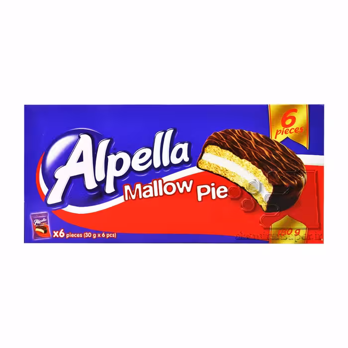 کیک مغزدار با روکش شکلات 180 گرم الپلا - alpella