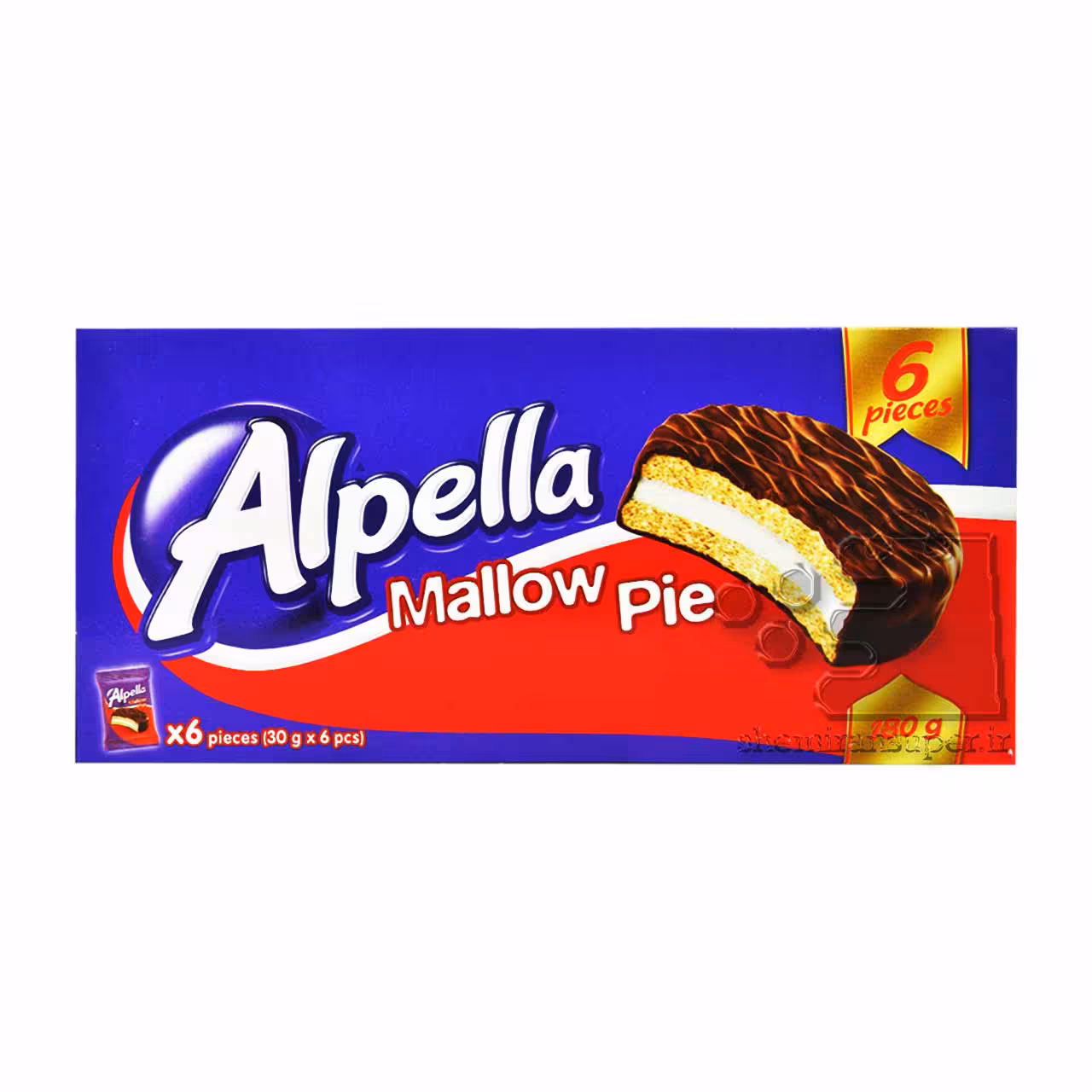 کیک مغزدار با روکش شکلات 180 گرم الپلا - alpella