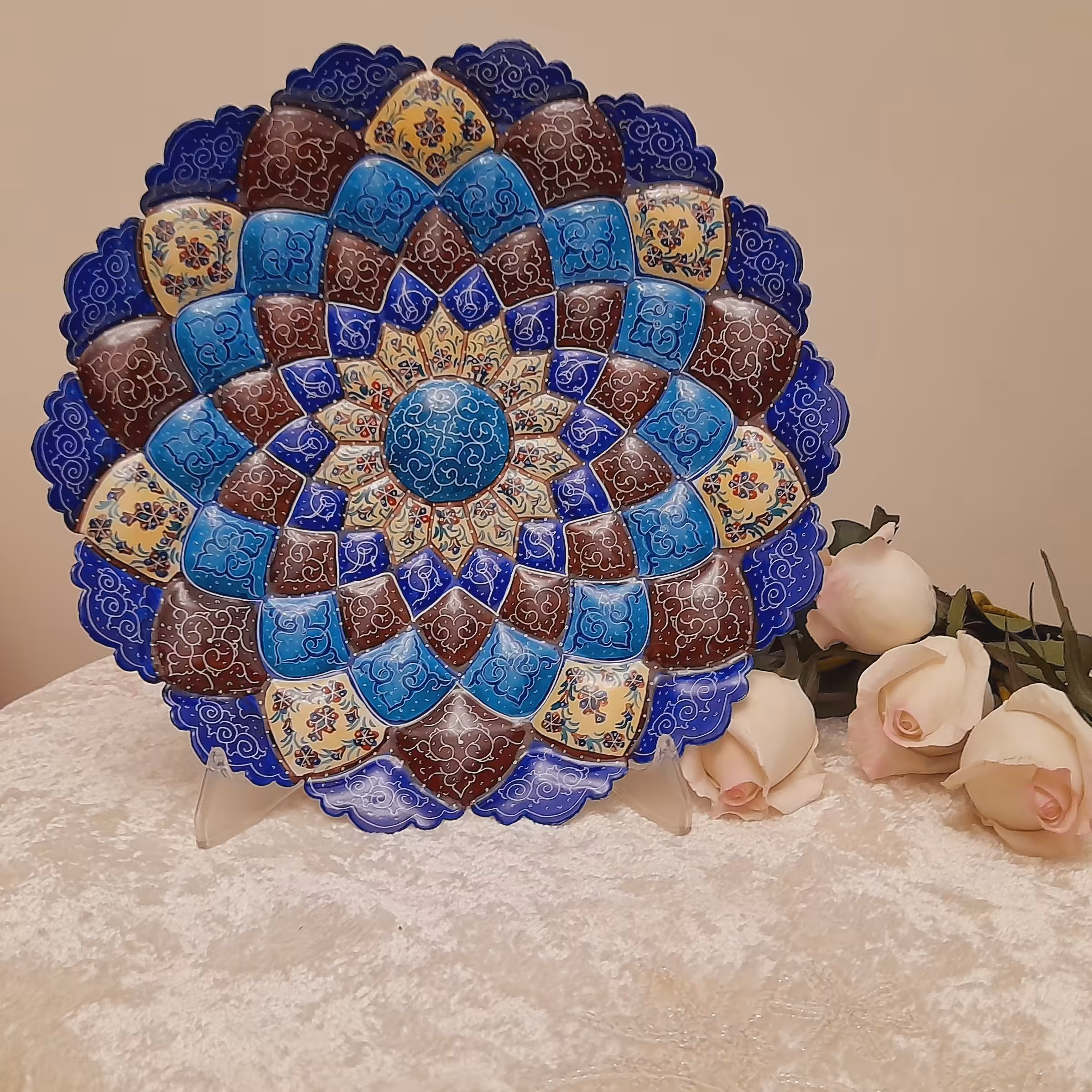 بشقاب میناکاری  کیفیت عالی  سایز30 کد .0983004 80