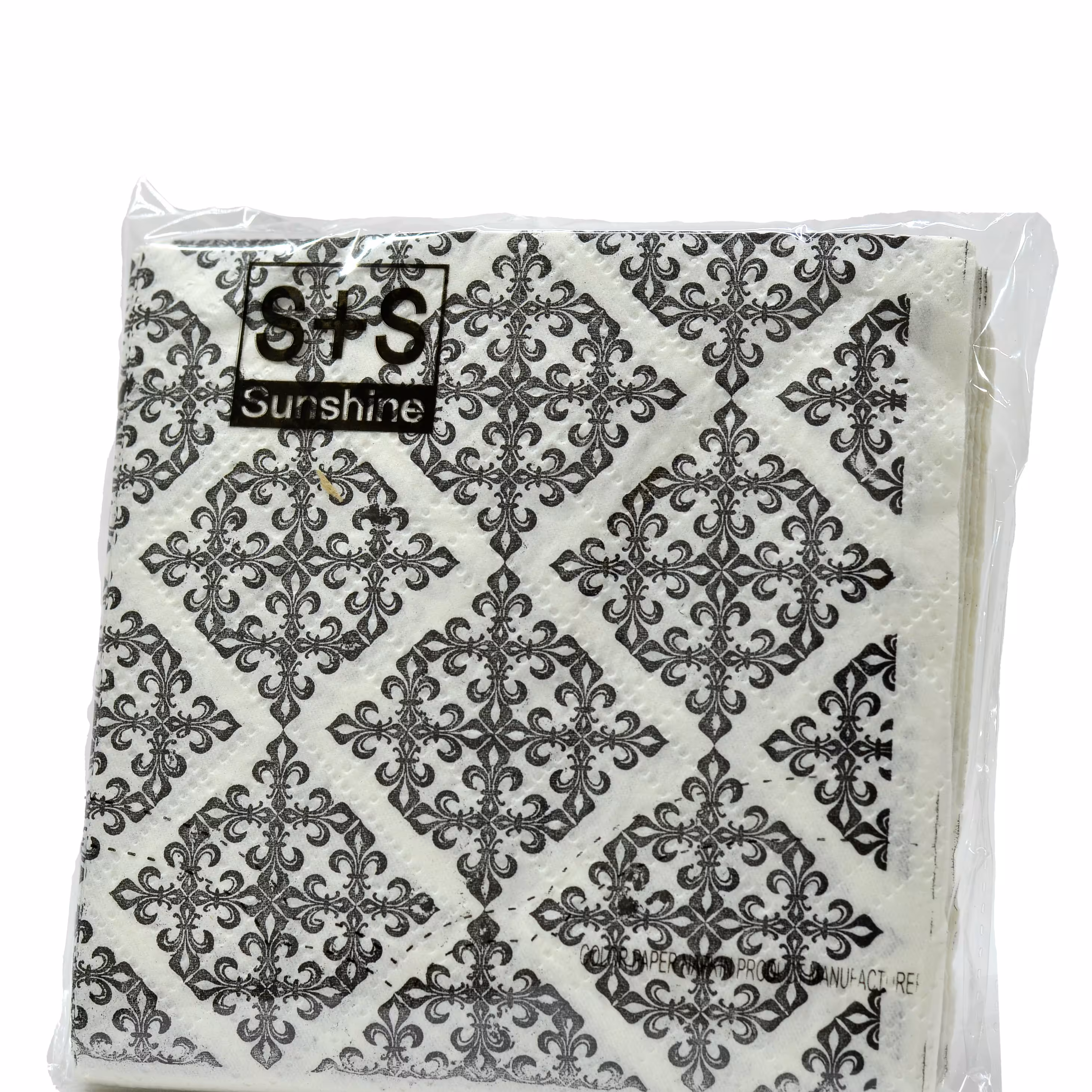 دستمال سفره طرح روشن بسته 12عددی متنوع