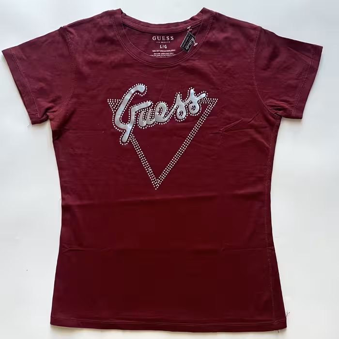 تیشرت اسپورت زنانه کشباف پنبه درجه 1 تابستانی زرشکی وارداتی کیفیت اعلاء سایز کوچک