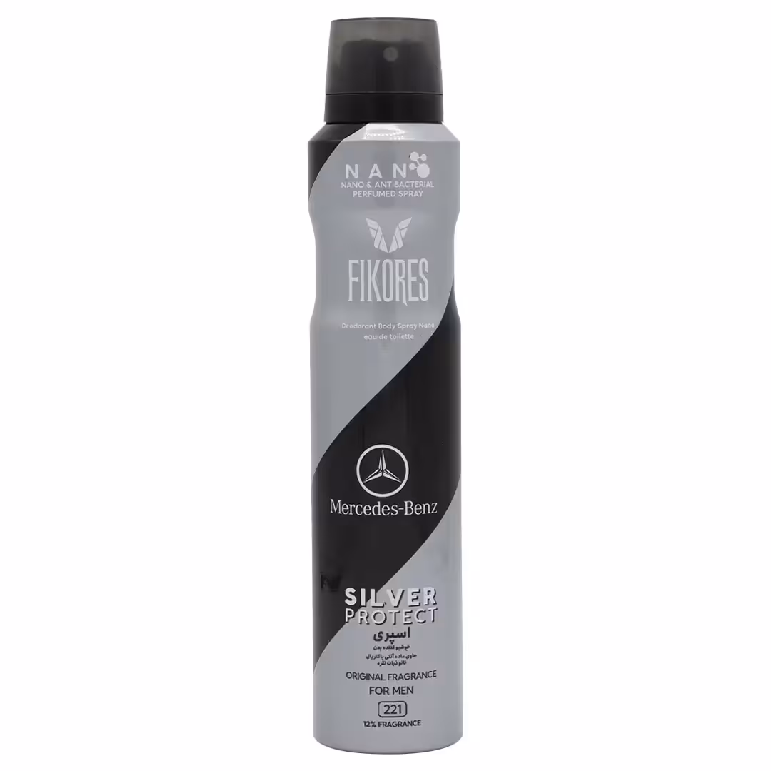اسپری بدن نانو فیکورس مدل Mercedes benz (for men) 221حجم200میلی لیتر | nanashopp