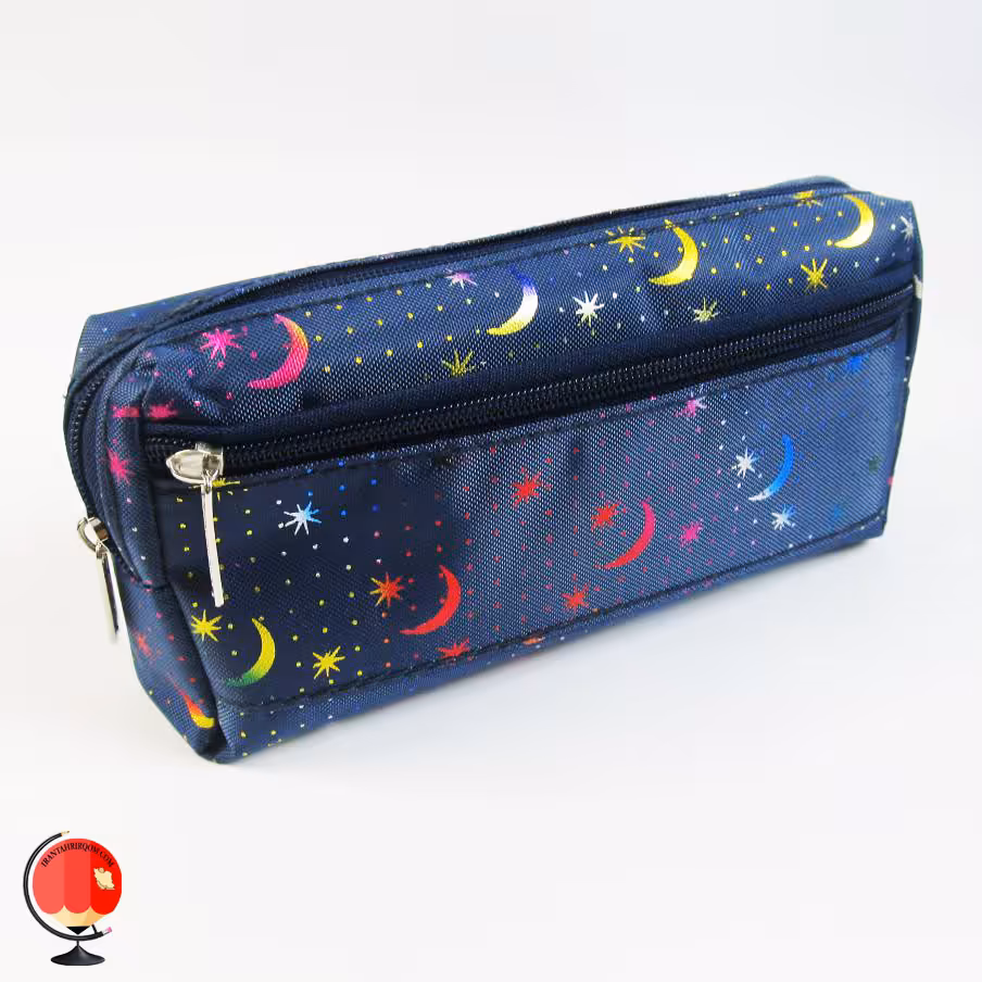 جامدادی دخترانه سه زیپ طرح ماه مدیسا