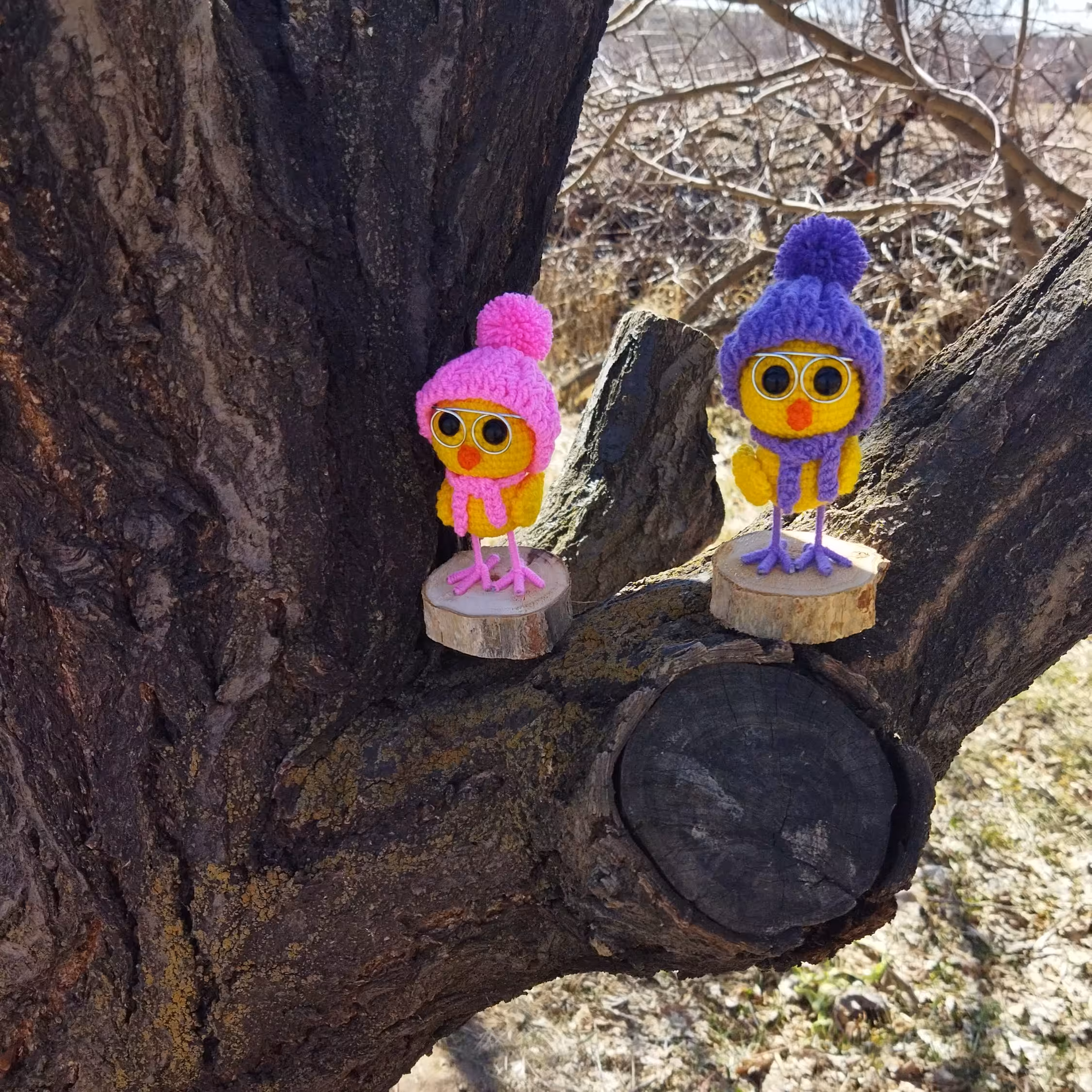 جوجه محقق
بافته شده با کاموای ایرانی.صفرتاصد کار دست.حدود 12سانت