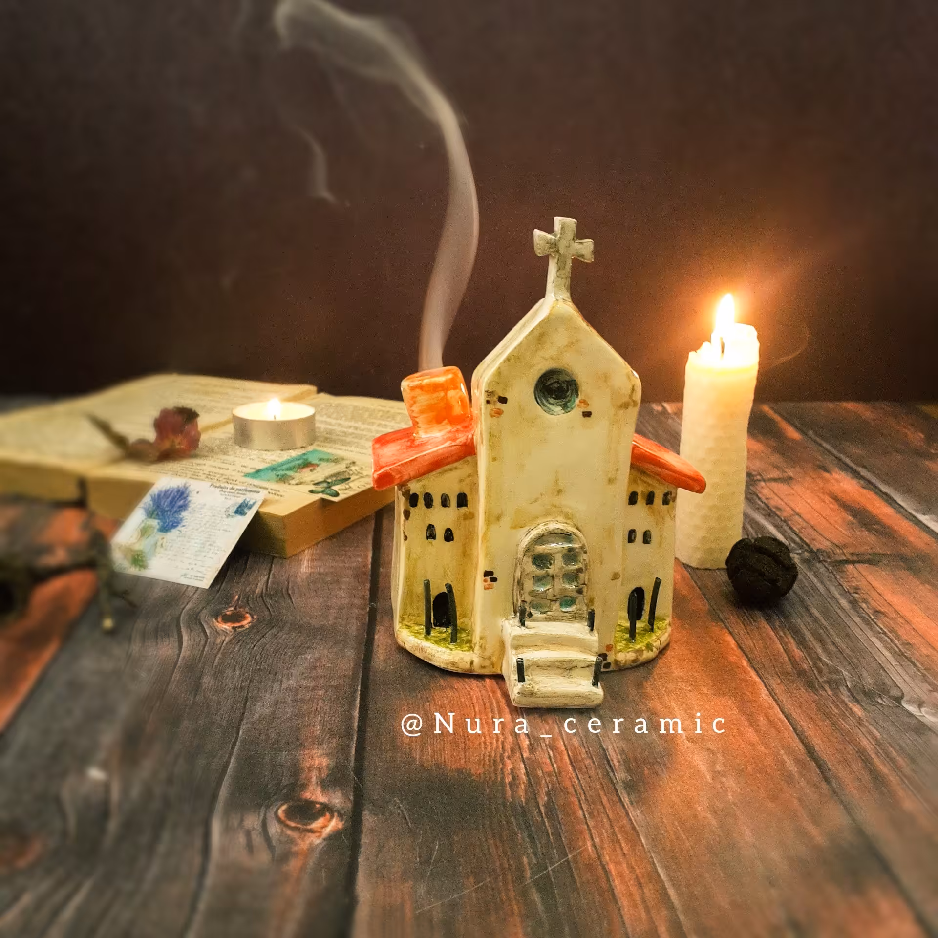 جا عودی سرامیکی طرح کلیسا (پس کرایه)