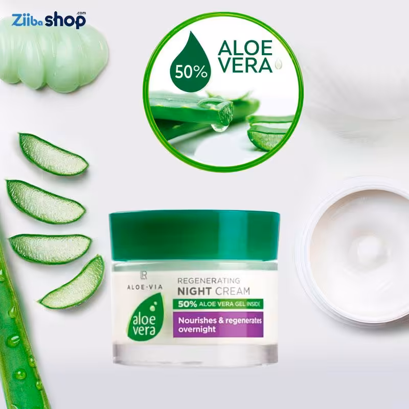 کرم شب احیا کننده پوست آلوئه ورا برند LR