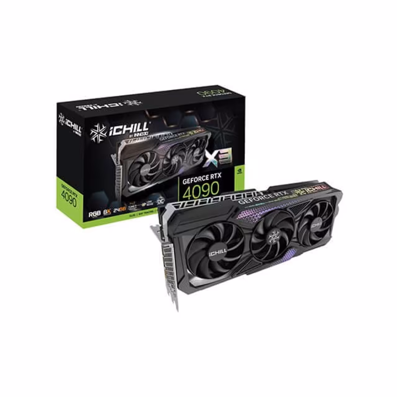 کارت گرافیک (24GB) INNO3D GeForce RTX 4090 ICHILL X3