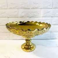 میوه خوری طلایی می جی پایه دار(4عدد)عمده 