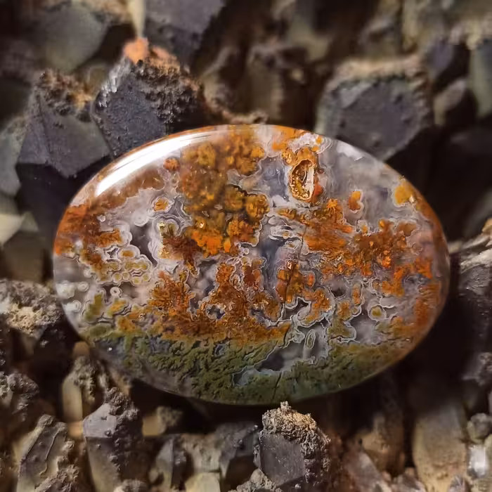 عقیق شجر پاییزی درشت کد 103