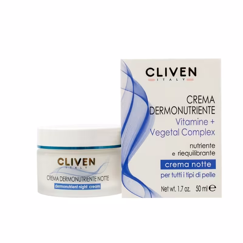 کرم شب مغذی و متعادل کننده پوست مدل DERMONUTRIENT CREAM کلیون 50 میل