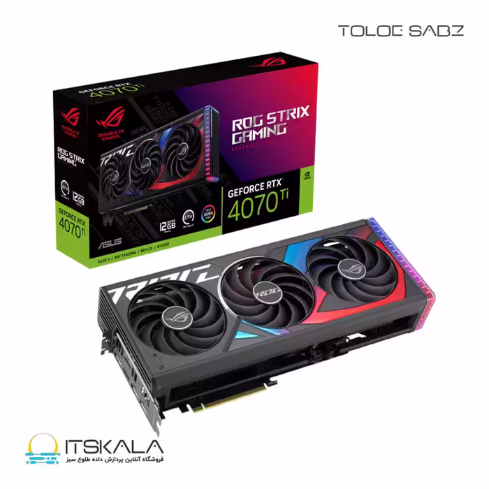قیمت و خرید کارت گرافیک ایسوس مدل ROG Strix GeForce RTX 4070Ti 12GB GDDR6X | ITSKALA