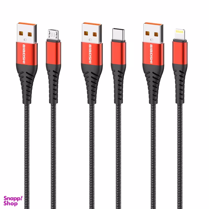 کابل شارژ USB لایتنینگ بیبوشی (Biboshi) مدل A25