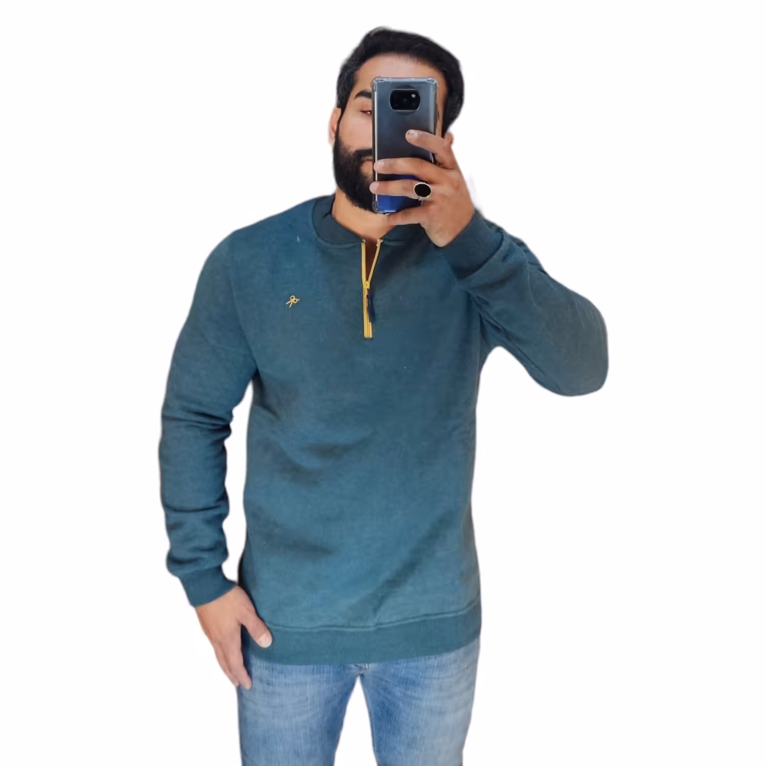 بلوز یقه ژاپنی رنگ سبز
