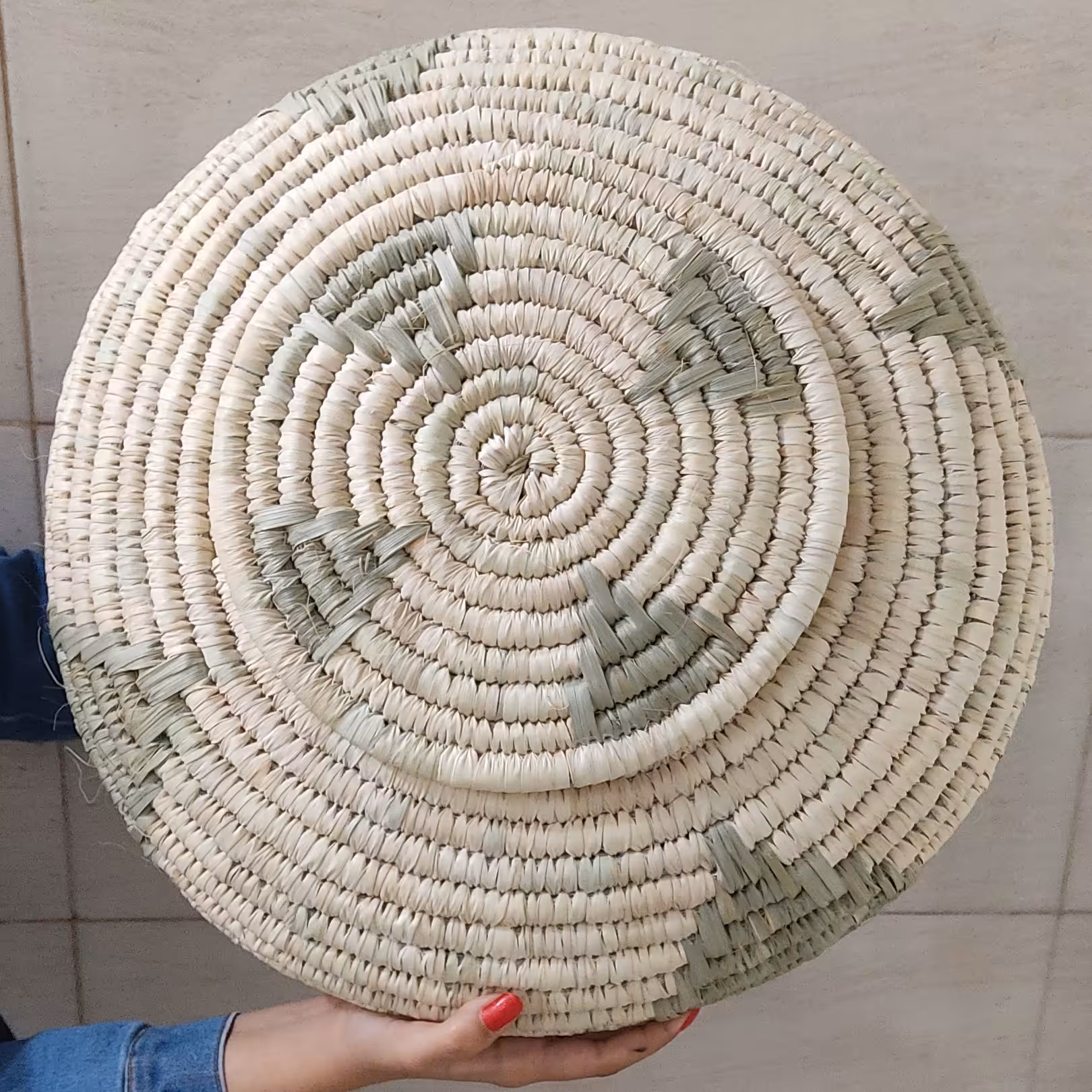 جابرنجی، حبوباتی خمره ای ظرفیت  13 -  12کیلو طرحدار حصیری بافت خوب و شکیل (پس کرایه)